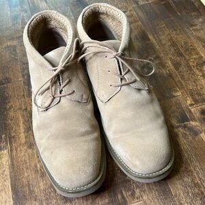 NUNN BUSH Tan Suede Lace Up Ankle Boots Size 9